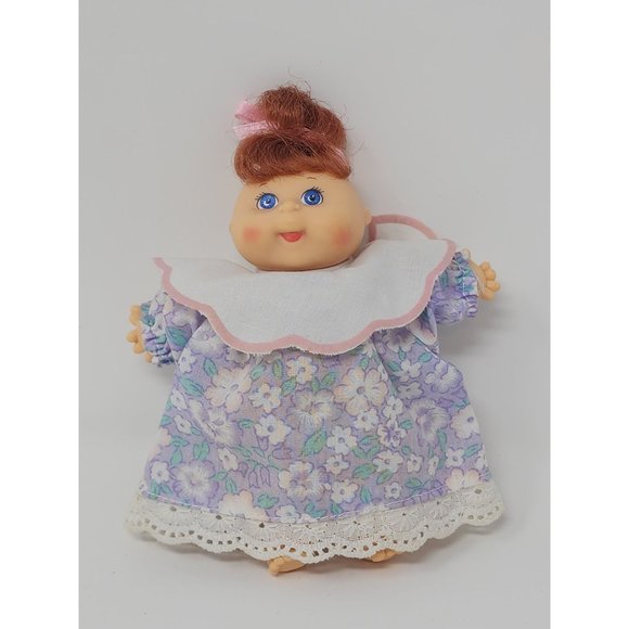 Vintage 1995 Cabbage Patch Babies Mini Dolls With Beautiful Dresses - Picture 7 of 10